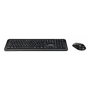 Targus AKM610FR, Taille réelle (100 %), Sans fil, RF sans fil, AZERTY, Noir, Souris incluse Targus AKM610FR, Taille réelle (100 %), Sans fil, RF sans fil, AZERTY, Noir, Souris incluse