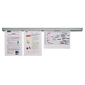 Tarifold Rail de présentation magnétique Jalema Grip L.120 cm - Aluminium