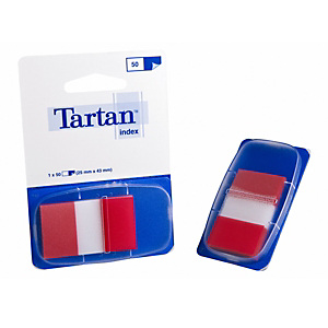 Tartan Marcapáginas mediano 25 x 43 mm, rojo Tartan Marcapáginas mediano 25 x 43 mm, rojo