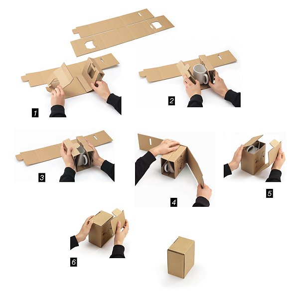 Tassenverpackung stoßdämpfend - 3