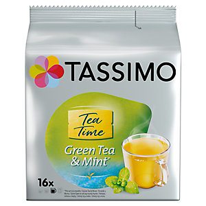 Tassimo T-Discs Thé vert à la menthe - paquet de 16 dosettes