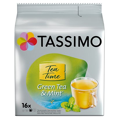 Tassimo T-Discs Thé vert à la menthe - paquet de 16 dosettes - 1