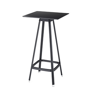Tavolino alto Bistrot, Piano quadrato, Nero Tavolino alto Bistrot, Piano quadrato, Nero