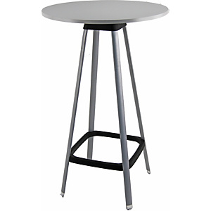Tavolino alto Bistrot, Piano tondo, Grigio Tavolino alto Bistrot, Piano tondo, Grigio
