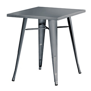 Tavolino da giardino Plate, 60 x 60 x 73 cm, Lamiera galvanizzata, Piombo Tavolino da giardino Plate, 60 x 60 x 73 cm, Lamiera galvanizzata, Piombo