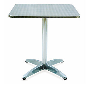 Tavolo da bar quadrato in alluminio