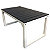 Tavolo da esterno componibile Tropea, 91 x 50 x 45 cm, Struttura in alluminio Bianco, Piano in legno sintetico Antracite - 1