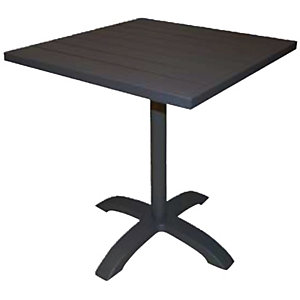 Tavolo da esterno Contract, 70 x 70 x 75 cm, Alluminio, Antracite