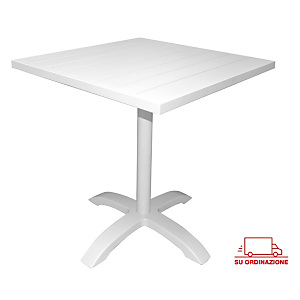 Tavolo da giardino Contract, 70 x 70 x 75 cm, Alluminio, Bianco Tavolo da giardino Contract, 70 x 70 x 75 cm, Alluminio, Bianco