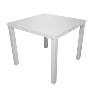 Tavolo da giardino Contract, 80 x 80 x 75 cm, Alluminio, Bianco Tavolo da giardino Contract, 80 x 80 x 75 cm, Alluminio, Bianco