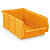 TC2 louvre storage bins, yellow, 165 x 100 x 75mm, pack of 60 - 5