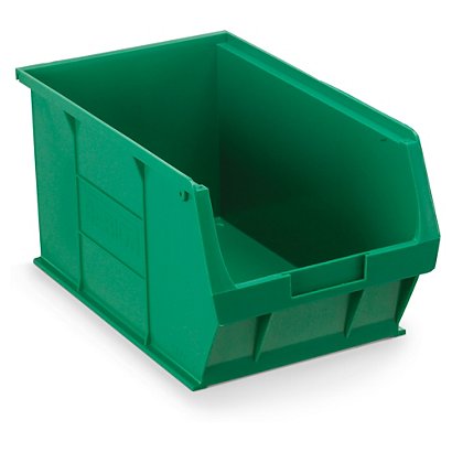 TC5 louvre storage bins, green, 350 x 205 x 182mm, pack of 10 - 1
