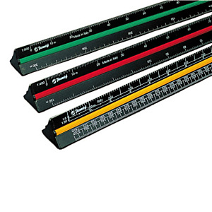TECNOSTYL Scalimetro 98U - 30cm - scale 1:1-2-5-20-50-100-200-500-1000-1250-2500 TECNOSTYL Scalimetro 98U - 30cm - scale 1:1-2-5-20-50-100-200-500-1000-1250-2500