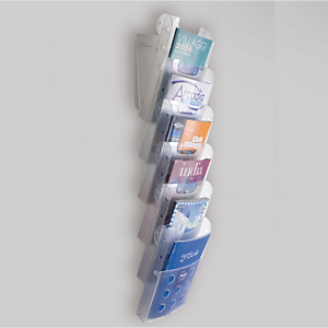 TECNOSTYL Vaschette portariviste da parete - Tecnostyl - set 6 tasche A4 TECNOSTYL Vaschette portariviste da parete - Tecnostyl - set 6 tasche A4