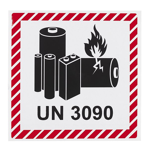 Štítek pro silniční a leteckou přepravu lithiových baterií a akumulátorů - 2