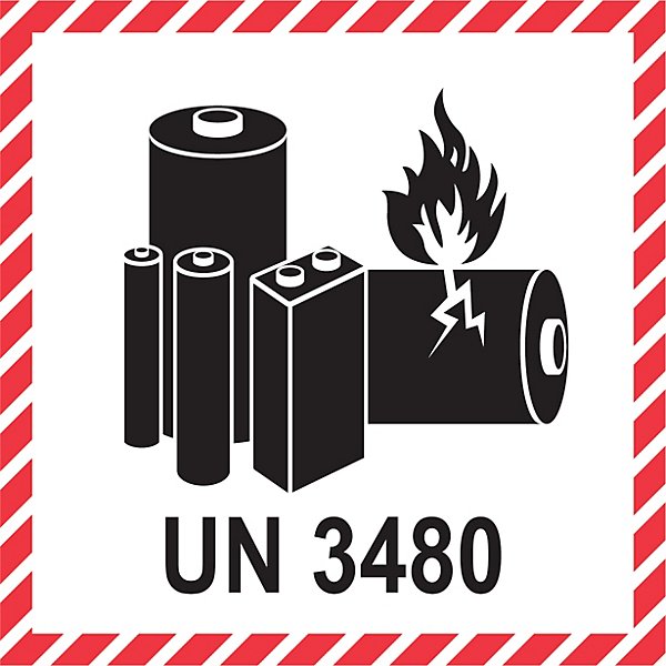 Štítek pro silniční a leteckou přepravu lithiových baterií a akumulátorů - 4