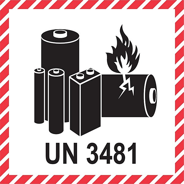 Štítek pro silniční a leteckou přepravu lithiových baterií a akumulátorů - 5