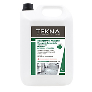 TEKNA Detergente Disinfettante Concentrato Pavimenti, Presidio Medico Chirurgico, Tanica 5 l