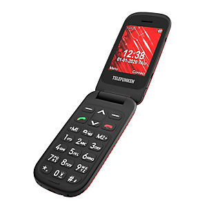 Telefunken S440, Concha, SIM única, 6,1 cm (2.4''), 1,2 MP, 800 mAh, Rojo TF-GSM-440-CAR-RD