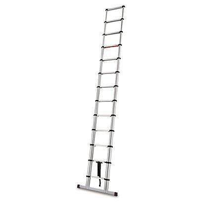 Telescopic Ladder with Stabiliser Bar  - 1