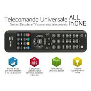 TELESYSTEM, Telecomandi, Telecomando universale all in one, 58040107