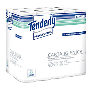 TENDERLY PROFESSIONAL Carta igienica salvaspazio Tenderly - 160 strappi - diametro 9,9 cm - 9,3 cm x 20 mt - pacco 30 rotoli TENDERLY PROFESSIONAL Carta igienica salvaspazio Tenderly - 160 strappi - diametro 9,9 cm - 9,3 cm x 20 mt - pacco 30 rotoli