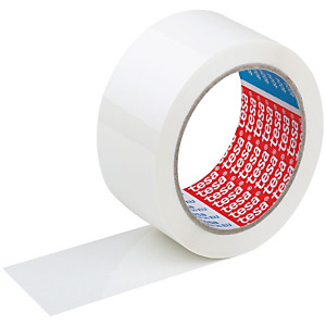 tesa® 4024 Cinta de embalaje, 50 mm x 66 m, Polipropileno (PP), Blanco tesa® 4024 Cinta de embalaje, 50 mm x 66 m, Polipropileno (PP), Blanco