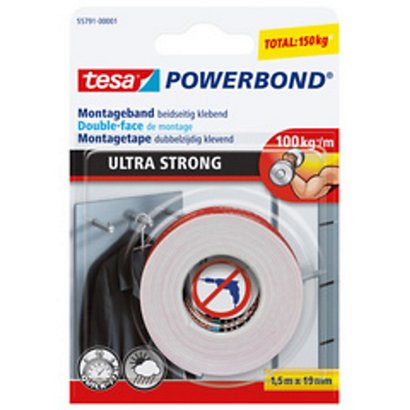 TESA Adhésif double face de montage Powerbond Ultra Strong - 1