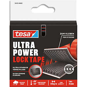 TESA Bande auto agrippante auto collante supportant jusqu'à 20kgs pour 1 mètre de bande 55233-00002-00 TESA Bande auto agrippante auto collante supportant jusqu'à 20kgs pour 1 mètre de bande 55233-00002-00