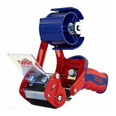 tesa® COMFORT 06400 Dispensador de cinta manual, azul y rojo - 1