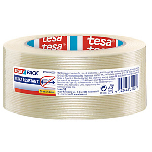 TESA Nastro adesivo - trasparente - rinforzato - 50 mm x 50 mt TESA Nastro adesivo - trasparente - rinforzato - 50 mm x 50 mt