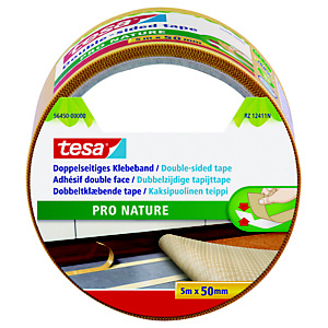TESA Nastro biadesivo Eco Fixation, 50 mm x 5 m, Bianco TESA Nastro biadesivo Eco Fixation, 50 mm x 5 m, Bianco
