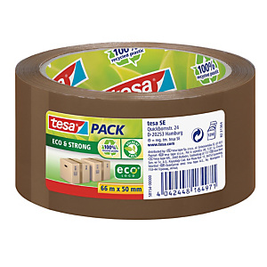 tesa® Nastro da imballo Eco PACK, 50 mm x 66 m, PP, Avana tesa® Nastro da imballo Eco PACK, 50 mm x 66 m, PP, Avana