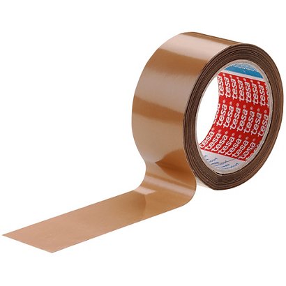 tesa® Ruban adhésif d'emballage tesapack PVC silencieux - 32 microns - 50 mm x 100 m - Havane - 1