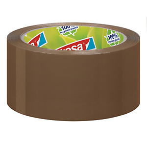 tesa® tesapack ecoLogo, Cinta de Embalar Polipropileno Fuerte Desenrollado silencioso Alta resistencia a los rayos UV, 50 mm x 66 m, Marrón tesa® tesapack ecoLogo, Cinta de Embalar Polipropileno Fuerte Desenrollado silencioso Alta resistencia a los rayos UV, 50 mm x 66 m, Marrón