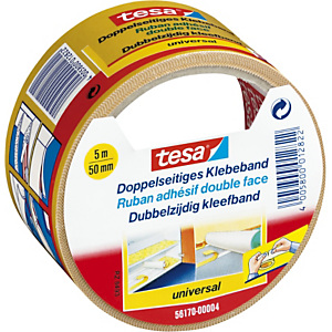 tesa® Universal 56170 Cinta de doble cara blanca 50 mm x 5 m tesa® Universal 56170 Cinta de doble cara blanca 50 mm x 5 m