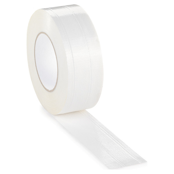 Textilná páska BIELA, 48mm, návin 50m, hrúbka 220µm - 1