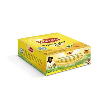 Thé Yellow Label LIPTON boîte de 100 sachets