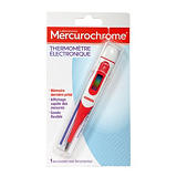 Thermomètre électronique avec étui protecteur Mercurochrome Thermomètre électronique avec étui protecteur Mercurochrome