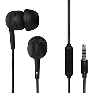 THOMSON EAR3005BK Auriculares de botón in-ear con cable, 1,3 m, negro THOMSON EAR3005BK Auriculares de botón in-ear con cable, 1,3 m, negro