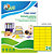 TICO Etichette adesive LP4C - in carta - permanenti - 70 x 36 mm - 24 et/fg - 70 fogli - giallo opaco - 1