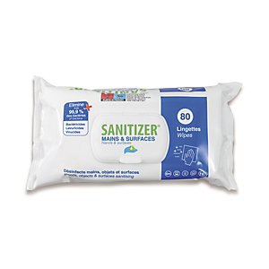 Tifon Lingettes désinfectantes multi-usages Sanitizer - Paquet de 80