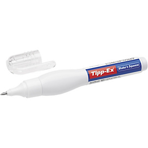 Tipp-Ex Bolígrafo corrector Shake 'n Squeeze, 8 ml, Blanco Tipp-Ex Bolígrafo corrector Shake 'n Squeeze, 8 ml, Blanco