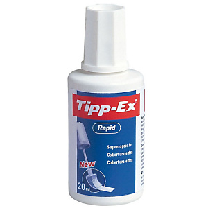 Tipp-Ex Corrector líquido rápido sin PVC 20 ml Tipp-Ex Corrector líquido rápido sin PVC 20 ml