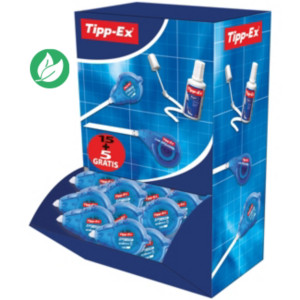 Tipp-Ex Easy Refill ECOlutions Roller de correction utra-résistant -  5 mm x 14 m - Pack de 15 + 5 GRATUITS Tipp-Ex Easy Refill ECOlutions Roller de correction utra-résistant -  5 mm x 14 m - Pack de 15 + 5 GRATUITS
