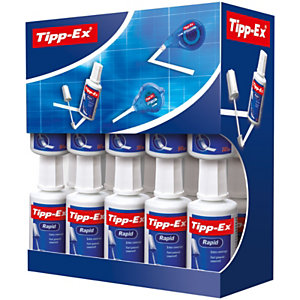 Tipp-Ex Pack Ahorro 15 + 5 GRATIS, Correctores líquidos 20 ml con Caja Dispensador