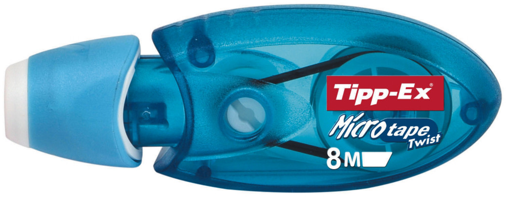 Tipp-Ex Roller de correction Micro Tape Twist 5mm x 8m Bleu translucide