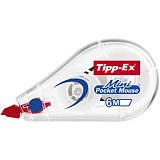 Tipp-Ex Roller de correction Mini Pocket Mouse 5mm x 6m Blanc translucide Tipp-Ex Roller de correction Mini Pocket Mouse 5mm x 6m Blanc translucide