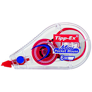 Tipp-Ex Roller de correction Mini Pocket Mouse Fashion 5mm x 5m Assortis translucides