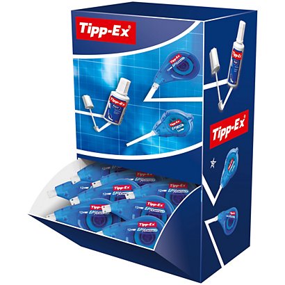 Tipp-Ex Roller de correction à dépose latérale Easy Correct 4,2mm x 12m Bleu translucide - Pack de 15 + 5 OFFERTS - 1